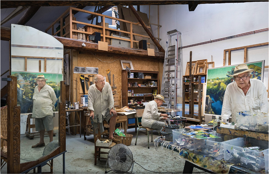 ANTOINE SCHNECK Atelier de Vincent Bioulès (1938, Montpellier) Août 2022 © Antoine Schneck, ADAGP Paris 2026
