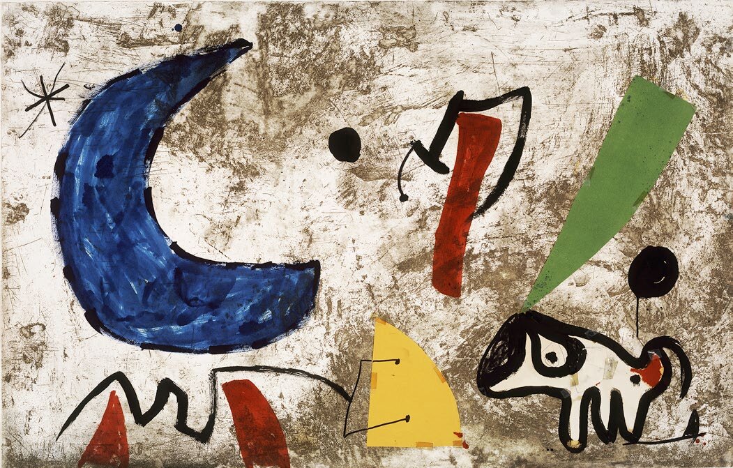 Joan Miró — Maqueta per a « Els gossos V »